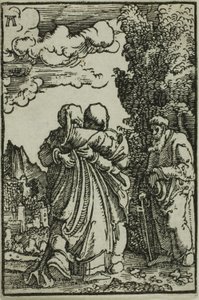 Besøket, fra Menneskets syndefall og forløsning av Albrecht Altdorfer