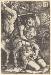 To satyrer som kjemper om en nymfe av Albrecht Altdorfer