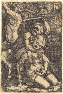 To satyrer som kjemper om en nymfe av Albrecht Altdorfer