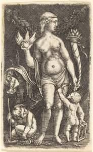 Venus og Cupids av Albrecht Altdorfer