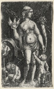 Venus mellom to amoriner, 1520. av Albrecht Altdorfer