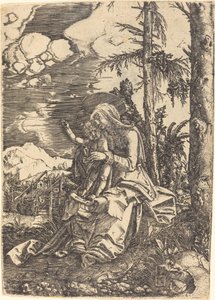Jomfru i et landskap av Albrecht Altdorfer