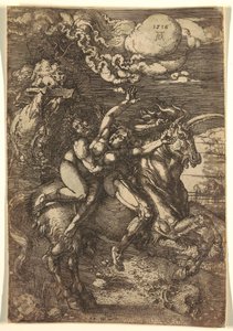 Bortføring av proserpin på en enhjørning av Albrecht Dürer