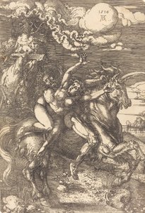 Bortføring på en enhjørning, 1516. av Albrecht Dürer