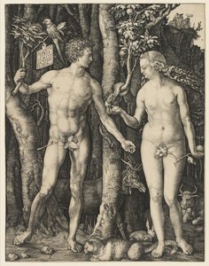 Adam og Eva, 1504 av Albrecht Dürer