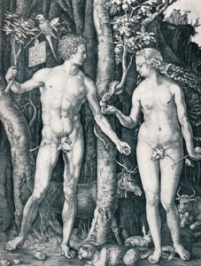 Adam og Eva, 1504 1906 av Albrecht Dürer