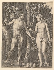 Adam og Eva, 1566. av Albrecht Dürer