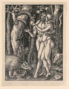 Adam og Even, fra The Little Passion-serien av Albrecht Dürer