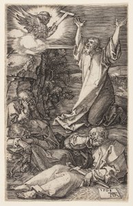 Agony in the Garden, fra The Engraved Passion av Albrecht Dürer