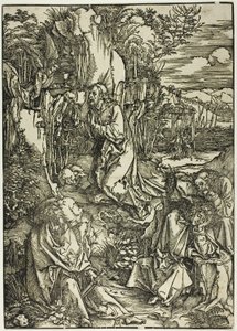Agony in the Garden, fra The Large Passion av Albrecht Dürer