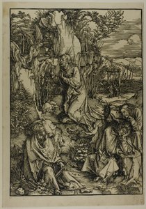 Agony in the Garden, fra The Large Passion av Albrecht Dürer