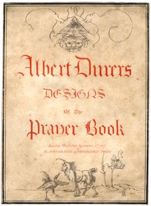 Albert Dürers design for bønneboken, 1817. av Albrecht Dürer