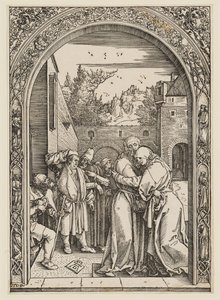 Anna og Joakim under Den gylne port av Albrecht Dürer
