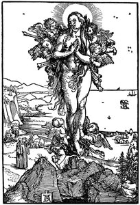 Maria Magdalenas himmelfart, 1507-1510, 1936 av Albrecht Dürer