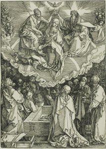 Assumption and Coronation of the Virgin, fra The Life of the Virgin av Albrecht Dürer