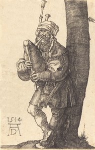 Sekkepiper, 1514. av Albrecht Dürer