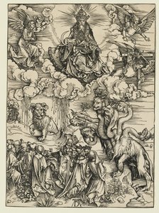 Dyr med to horn som et lam av Albrecht Dürer