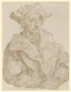 Portrett av en eldre, skjeggfri mann (Sebastian Brant)