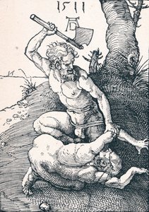 Kain dreper Abel, 1511 1906 av Albrecht Dürer