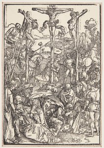 Golgata (beskjeden tresnitt) av Albrecht Dürer