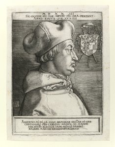 Kardinal Albert av Brandenburg, 1523 av Albrecht Dürer