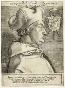 Kardinal Albrecht av Brandenburg (Den store kardinal) av Albrecht Dürer