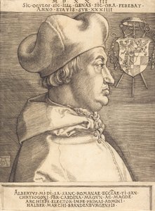 Kardinal Albrecht av Brandenburg stor kardinal, 1523. av Albrecht Dürer