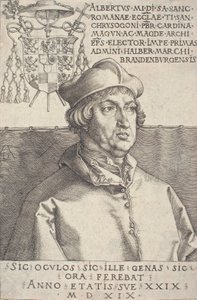 Kardinal Albrecht av Brandenburg liten kardinal, 1519. av Albrecht Dürer