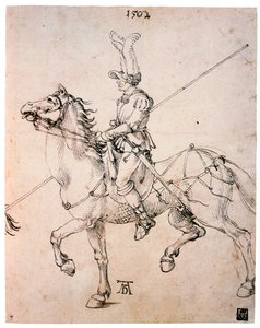 Cavalier med lanse, 1502 av Albrecht Dürer