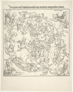 Himmelskart over den nordlige himmelen av Albrecht Dürer