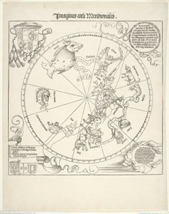 Himmelskart over den sørlige himmelen (Imagines coeli meridionalis) av Albrecht Dürer