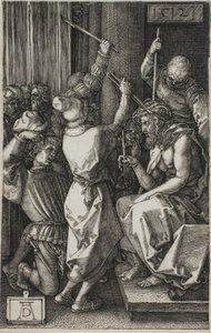 Kristus kronet med torner, fra The Engraved Passion av Albrecht Dürer