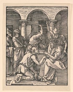Christ Crowned with Thorns, fra The Little Passion Series av Albrecht Dürer