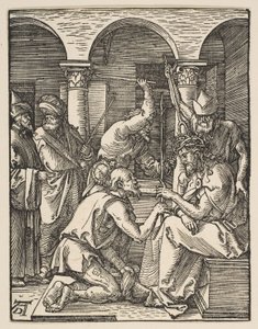 Kristus kronet med torner, fra «Den lille pasjonen» av Albrecht Dürer