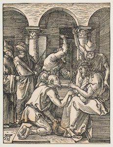 Kristus kronet med torner, fra The Small Passion, ca. 1509. av Albrecht Dürer