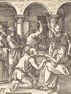 Kristus kronet med torner, sannsynligvis ca. 15091510. av Albrecht Dürer