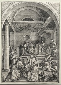 Kristus disputerer med leger, ca. 1503-1504. av Albrecht Dürer