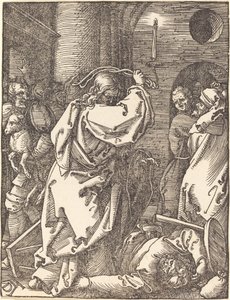 Kristus utviser pengeutlånerne fra tempelet av Albrecht Dürer