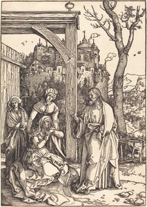 Kristus tar permisjon fra sin mor av Albrecht Dürer