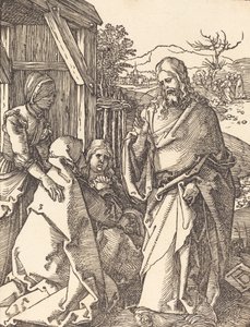 Kristus tar permisjon fra sin mor, sannsynligvis ca. 15091510. av Albrecht Dürer
