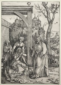Kristus tar avskjed med sin mor, ca. 1504-1505. av Albrecht Dürer