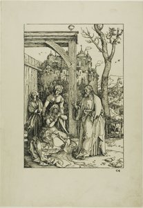 Kristus tar avskjed med sin mor, fra The Life of the Virgin av Albrecht Dürer