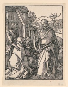 Kristus tar avskjed med sin mor, fra The Little Passion-serien av Albrecht Dürer