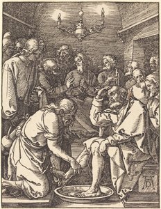 Kristus vasker disiplenes føtter av Albrecht Dürer