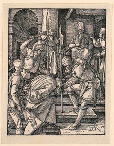 Kristus før Annas, fra The Little Passion-serien av Albrecht Dürer