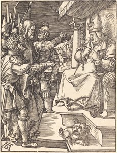 Kristus før Kaifas av Albrecht Dürer