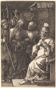 Kristus foran Kaifas av Albrecht Dürer