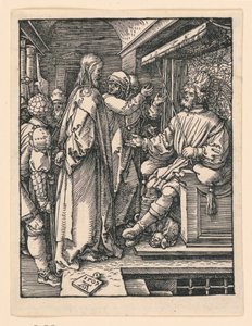 Kristus før Herodes, fra The Little Passion Series av Albrecht Dürer