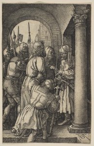 Kristus for Pilatus, fra «Lidelsen» av Albrecht Dürer