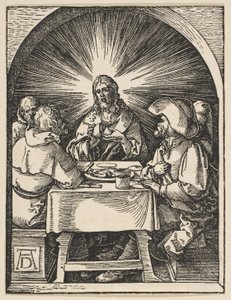 Kristus i Emmaus, fra «Den lille pasjonen» av Albrecht Dürer